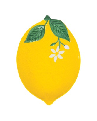 Platou din portelan, 30x22 cm, Fleurs Citrons - SIMONA'S COOKSHOP